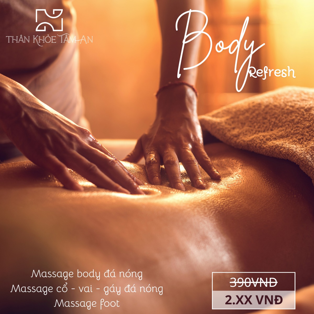 Massage: Body đá nóng