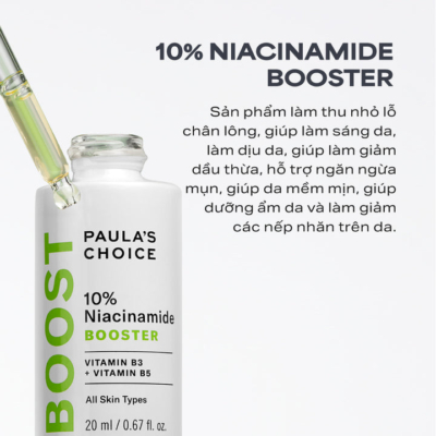 Tinh chất giúp thu nhỏ lỗ chân lông và làm sáng da Paula's Choice 10% Niacinamide Booster 20ml A7980 - Ảnh 5