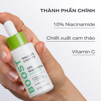 Alternative view of Tinh chất giúp thu nhỏ lỗ chân lông và làm sáng da Paula's Choice 10% Niacinamide Booster 20ml A7980