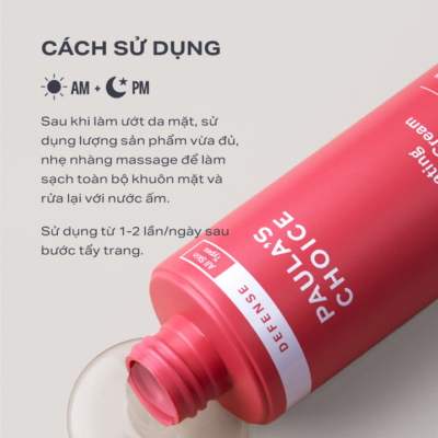 Sữa rửa mặt dạng gel làm sạch sâu Paula's Choice Defense Hydrating Gel-To-Cream Cleanser 198ml 2210 - Ảnh 4