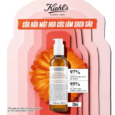 Sữa rửa mặt hoa cúc Kiehl's since 1851 Calendula Deep Cleansing Foaming Face 230ml - Ảnh 6