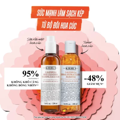 Sữa rửa mặt hoa cúc Kiehl's since 1851 Calendula Deep Cleansing Foaming Face 230ml - Ảnh 4