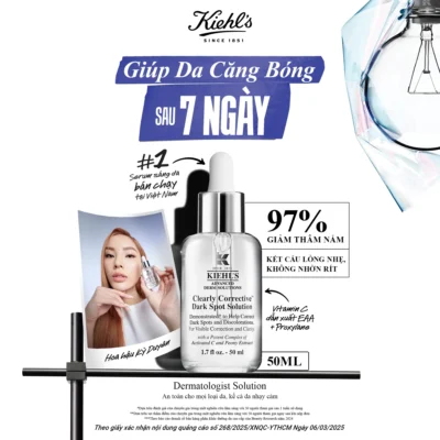 Dưỡng chất (serum) Vitamin C Kiehl's Clearly Corrective Dark Spot Solution 50ml - Ảnh 3