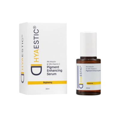 Serum sáng da, mờ thâm nám Hyaestic Pigment Enhancing 4% Arbutin & 10% Vitamin C