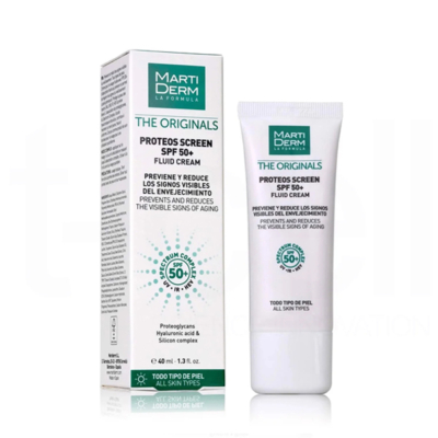 Kem chống nắng bảo vệ da toàn diện Martiderm The OriginalsProteos Screen SPF50+ FluidCream