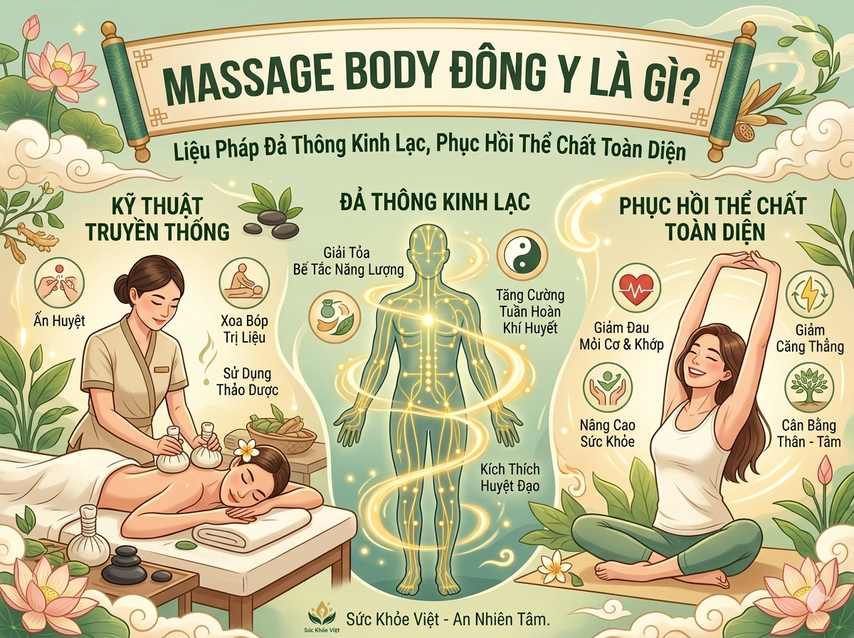Tạo hình ảnh Massage Body Đông Y Là Gì? Liệu Pháp Đả Thông Kinh Lạc, Phục Hồi Thể Chất Toàn Diện