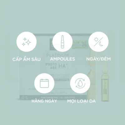 Ampoules 15% Vitamin C Nguyên Chất Chống Lão Hóa, Sáng Da, Cấp Ẩm - MartiDerm Platinum Photo Age HA+ - Ảnh 3
