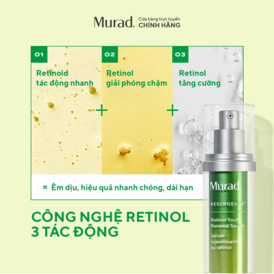 KOL x Murad x Tinh chất Retinol giúp da mịn màng và làm mờ nếp nhăn Murad Retinol Youth Renewal Serum 30ml - Ảnh 4