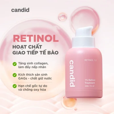 Candid Anti-Aging Retinol Serum 0.5% / 1.0% Treatment (30ml) - Image 8