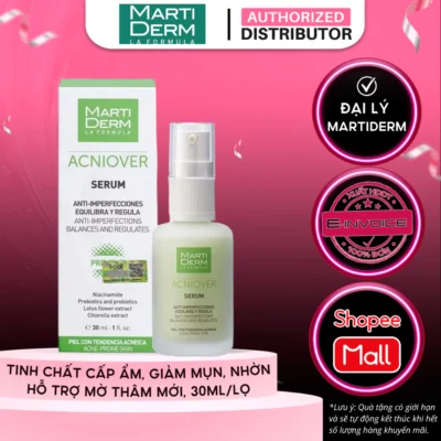 Tinh Chất Giảm Mụn, Kiểm Soát Nhờn Và Mờ Thâm Martiderm Acniover Serum 30ml - Ảnh 6