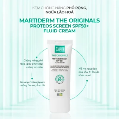 Kem chống nắng bảo vệ da toàn diện Martiderm The OriginalsProteos Screen SPF50+ FluidCream - Ảnh 6
